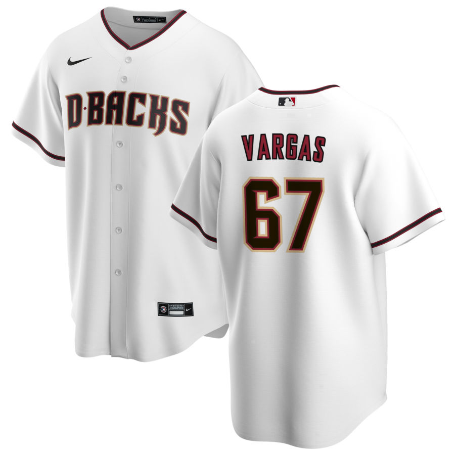 Nike Men #67 Emilio Vargas Arizona Diamondbacks Baseball Jerseys Sale-White